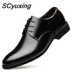 [Luxury Brand PU Leather Fashion Men Business Dress Loafers Pointy Black Shoes Oxford Breathable Formal Wedding Shoes From $25.64 VIEW] - [happygostore