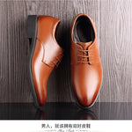 [Luxury Brand PU Leather Fashion Men Business Dress Loafers Pointy Black Shoes Oxford Breathable Formal Wedding Shoes From $25.64 VIEW] - [happygostore