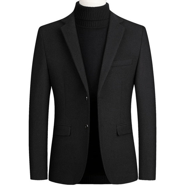 BOLUBAO Men Suit Brand New Men's Blazer Luxury Wool Thick Men Classic Business Suits Jacket Male Luxurious Slim Blazers