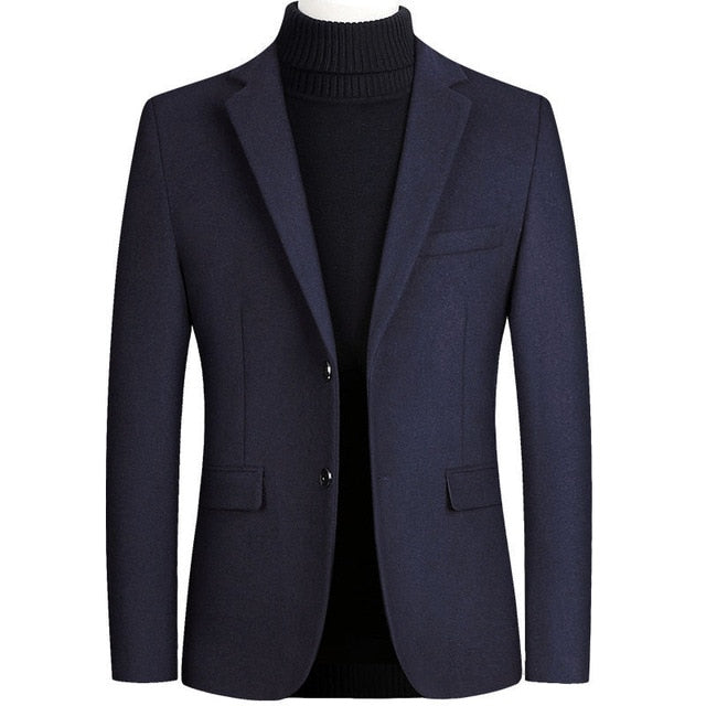 BOLUBAO Men Suit Brand New Men's Blazer Luxury Wool Thick Men Classic Business Suits Jacket Male Luxurious Slim Blazers
