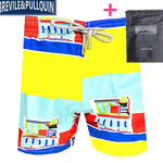 Promotion Beach Mens Board Shorts 2020 Brand Brevile pullquin Boardshorts Man Swimwear Turtles Swimtrunks Quick Dry + Gifts Bag
