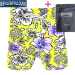 Promotion Beach Mens Board Shorts 2020 Brand Brevile pullquin Boardshorts Man Swimwear Turtles Swimtrunks Quick Dry + Gifts Bag