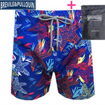 Promotion Beach Mens Board Shorts 2020 Brand Brevile pullquin Boardshorts Man Swimwear Turtles Swimtrunks Quick Dry + Gifts Bag