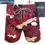 Promotion Beach Mens Board Shorts 2020 Brand Brevile pullquin Boardshorts Man Swimwear Turtles Swimtrunks Quick Dry + Gifts Bag