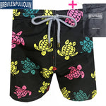 Promotion Beach Mens Board Shorts 2020 Brand Brevile pullquin Boardshorts Man Swimwear Turtles Swimtrunks Quick Dry + Gifts Bag