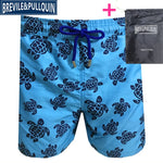 Promotion Beach Mens Board Shorts 2020 Brand Brevile pullquin Boardshorts Man Swimwear Turtles Swimtrunks Quick Dry + Gifts Bag