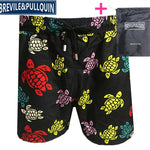 Promotion Beach Mens Board Shorts 2020 Brand Brevile pullquin Boardshorts Man Swimwear Turtles Swimtrunks Quick Dry + Gifts Bag