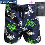 Promotion Beach Mens Board Shorts 2020 Brand Brevile pullquin Boardshorts Man Swimwear Turtles Swimtrunks Quick Dry + Gifts Bag