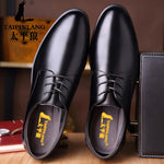 [Luxury Brand PU Leather Fashion Men Business Dress Loafers Pointy Black Shoes Oxford Breathable Formal Wedding Shoes From $25.64 VIEW] - [happygostore