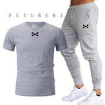 2020 new men's sports pants + T-shirt men's running clothes running sportswear gym fitness sportswear tracksuit training pants