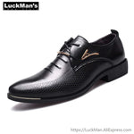 [Luxury Brand PU Leather Fashion Men Business Dress Loafers Pointy Black Shoes Oxford Breathable Formal Wedding Shoes From $25.64 VIEW] - [happygostore