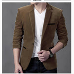 Brand Clothing Men Blazer Fashion Cotton Suit Blazer Slim Fit Masculine Blazer Casual Solid Colr Male Suits Jacket