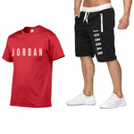 2020 men's summer sports suit short sleeve T-shirt + shorts new fashion men's casual suit shorts + T-shirt 2 pieces