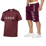 2020 men's summer sports suit short sleeve T-shirt + shorts new fashion men's casual suit shorts + T-shirt 2 pieces