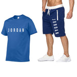 2020 men's summer sports suit short sleeve T-shirt + shorts new fashion men's casual suit shorts + T-shirt 2 pieces