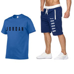 2020 men's summer sports suit short sleeve T-shirt + shorts new fashion men's casual suit shorts + T-shirt 2 pieces