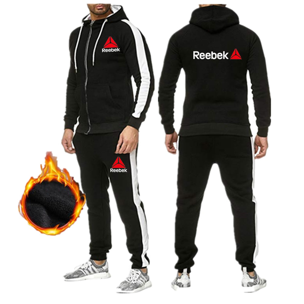 2020 Brand Sport Suit Men Quick Dry Sports Suits Loose Tracksuits Mens Spring Autumn Fitness Running Sets Warm Jogging Tracksuit