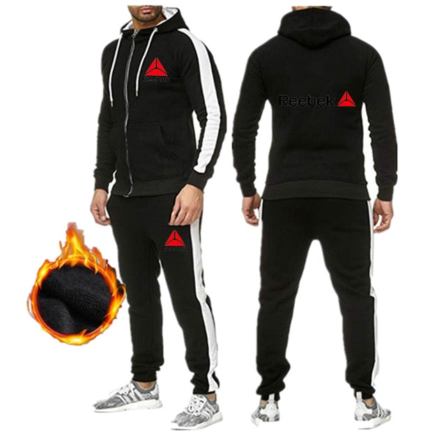 2020 Brand Sport Suit Men Quick Dry Sports Suits Loose Tracksuits Mens Spring Autumn Fitness Running Sets Warm Jogging Tracksuit