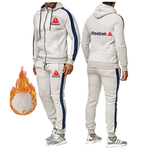 2020 Brand Sport Suit Men Quick Dry Sports Suits Loose Tracksuits Mens Spring Autumn Fitness Running Sets Warm Jogging Tracksuit