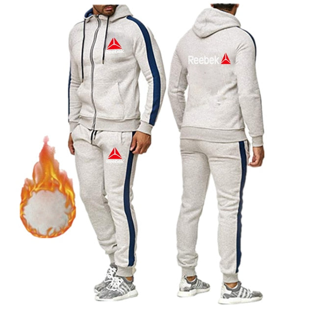 2020 Brand Sport Suit Men Quick Dry Sports Suits Loose Tracksuits Mens Spring Autumn Fitness Running Sets Warm Jogging Tracksuit