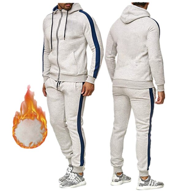 2020 Brand Sport Suit Men Quick Dry Sports Suits Loose Tracksuits Mens Spring Autumn Fitness Running Sets Warm Jogging Tracksuit