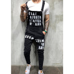 2020 Oversize Fashion Men's Ripped Jeans Jumpsuits Shorts Summer Hi Street Distressed Denim Bib Overalls For Man Suspender Pants