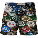 2019 beer 3D Print Summer Beach Shorts Mascuino Streetwear Men Board Vacation Shorts Anime Short Plage Casual Quick Dry New