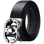 WilliamPolo Genuine leather Belt Men Luxury Brand Designer Marvel Top Quality Belts for Men Strap Male Metal Automatic Buckle