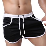 2020 Fashion Male Shorts Quick Dry Summer Men's Beach Shorts Casual Swim Black Household G Pocket Straps Inside Trunks Man Short