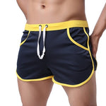 2020 Fashion Male Shorts Quick Dry Summer Men's Beach Shorts Casual Swim Black Household G Pocket Straps Inside Trunks Man Short