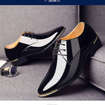 [Luxury Brand PU Leather Fashion Men Business Dress Loafers Pointy Black Shoes Oxford Breathable Formal Wedding Shoes From $25.64 VIEW] - [happygostore