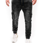 2020 Autumn Winter New Men's Stretch-fit Jeans Business Casual Classic Style Fashion Denim Trousers Male Black Blue  Pants