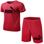 GRRCEECmen's sports coat set sport shirt men running shorts 2pcs gym suit for soccer fitness men sportswear t-shirts sets