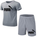 GRRCEECmen's sports coat set sport shirt men running shorts 2pcs gym suit for soccer fitness men sportswear t-shirts sets