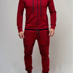 Hirigin 2 pieces Autumn Running tracksuit men Sweatshirt Sports Set Gym Clothes Men Sport Suit Training Suit Sport Wear