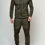 Hirigin 2 pieces Autumn Running tracksuit men Sweatshirt Sports Set Gym Clothes Men Sport Suit Training Suit Sport Wear