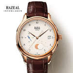 HAZEAL Couple Watch For Lover Original Design женские часы Men Quartz Watch Switzerland Luxury Womens Wristwatch Sapphire