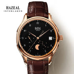 HAZEAL Couple Watch For Lover Original Design женские часы Men Quartz Watch Switzerland Luxury Womens Wristwatch Sapphire