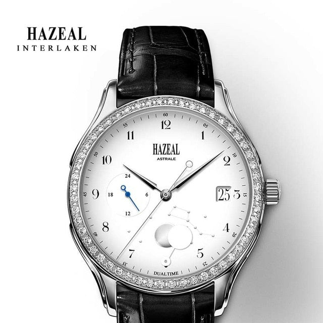 HAZEAL Couple Watch For Lover Original Design женские часы Men Quartz Watch Switzerland Luxury Womens Wristwatch Sapphire