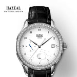HAZEAL Couple Watch For Lover Original Design женские часы Men Quartz Watch Switzerland Luxury Womens Wristwatch Sapphire