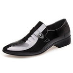 [Luxury Brand PU Leather Fashion Men Business Dress Loafers Pointy Black Shoes Oxford Breathable Formal Wedding Shoes From $25.64 VIEW] - [happygostore