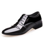 [Luxury Brand PU Leather Fashion Men Business Dress Loafers Pointy Black Shoes Oxford Breathable Formal Wedding Shoes From $25.64 VIEW] - [happygostore