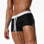 ALSOTO Summer Swimwear Men Breathable Men's Swimsuits Trunks Boxer Briefs Sunga SwimSuits Maillot De Bain Beach Shorts 2020 New