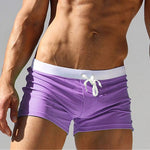 ALSOTO Summer Swimwear Men Breathable Men's Swimsuits Trunks Boxer Briefs Sunga SwimSuits Maillot De Bain Beach Shorts 2020 New