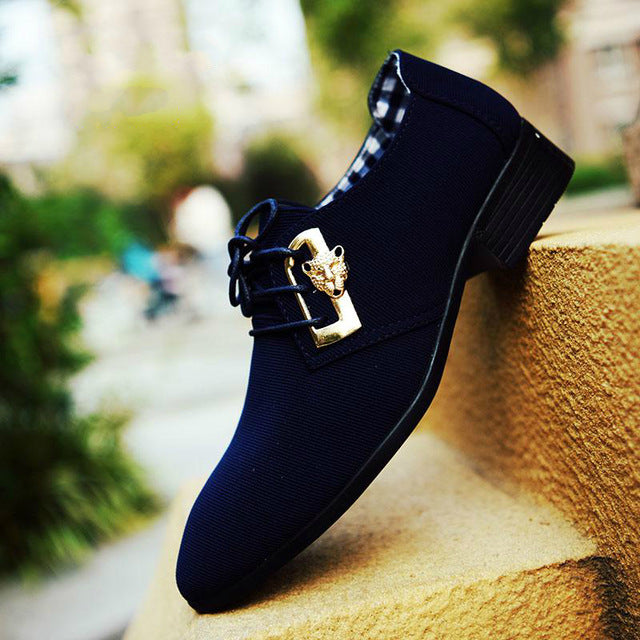 [Luxury Brand PU Leather Fashion Men Business Dress Loafers Pointy Black Shoes Oxford Breathable Formal Wedding Shoes From $25.64 VIEW] - [happygostore