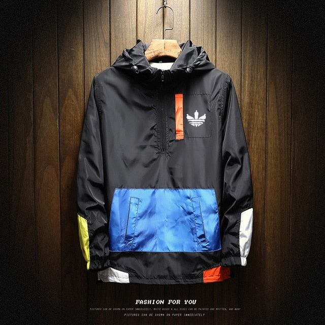 2019 hot sale men's clothing brand men's outdoor waterproof jacket zipper jacket hooded design jacket jacket large size 5XL