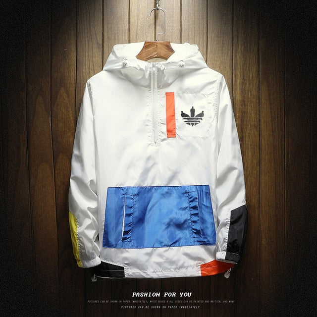 2019 hot sale men's clothing brand men's outdoor waterproof jacket zipper jacket hooded design jacket jacket large size 5XL